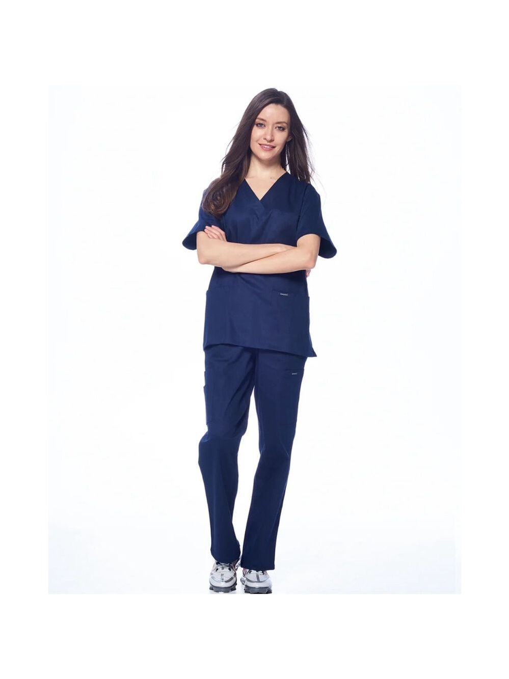 Dagacci Medical Scrubs Uniform Unisex Scrub Set Incudes: Top and Pants Size 2XL